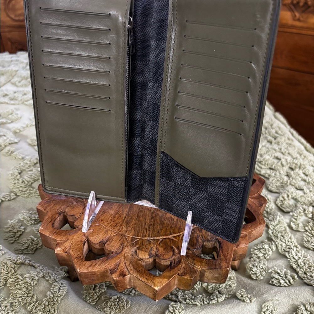Louis Vuitton Damien Graphite Brazza Wallet (often called the Brazza Wallet) - Picture 9 of 12